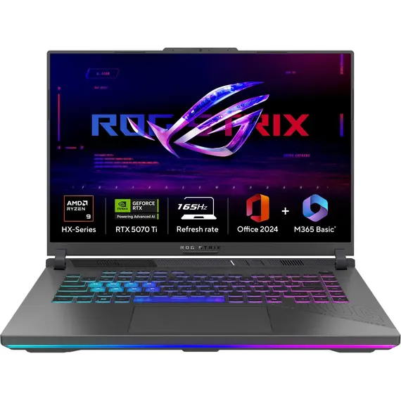 ASUS ROG Strix G16 G614PR AMD Ryzen 9 8940HX 16inch 165Hz 32GB SSD 1TB Nvidia RTX 5070 Ti NoOS 3Y Warranty