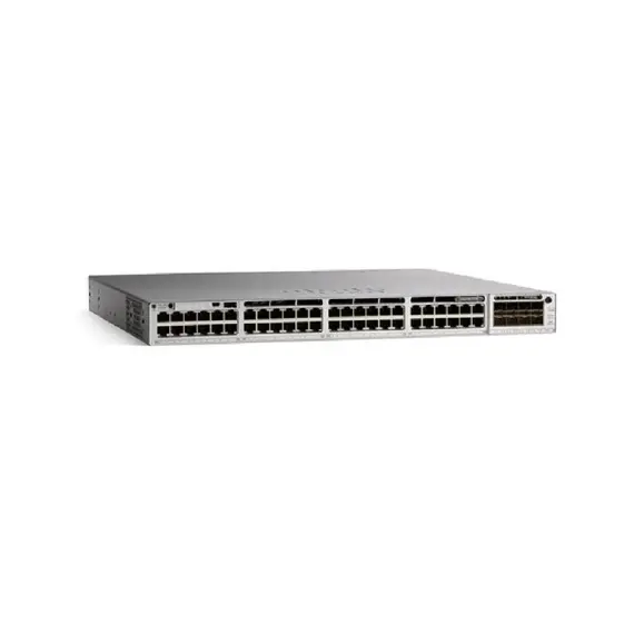 Cisco Meraki Catalyst 9300L-48P-4X - Interruptor - L3 - Administrado - 48 x 10/100/1000 (PoE+) + 4 x 1/10 Gigabit (uplink) - montável em trilho - PoE+