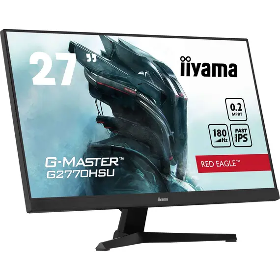 iiyama G-MASTER Red Eagle G2770HSU-B6 - Monitor LED - gaming - 27" - 1920 x 1080 Full HD (1080p) @ 180 Hz - Fast IPS - 300 cd/m² - 1000:1 - 0.2 ms - H
