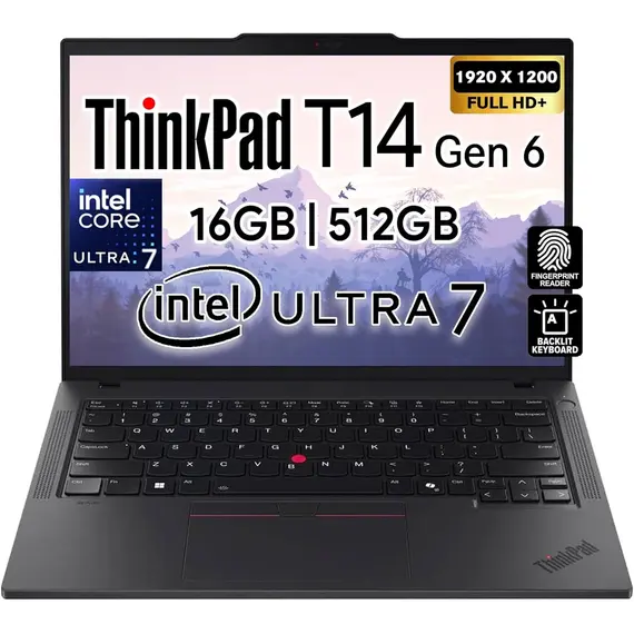 LENOVO ThinkPad T14 Gen 6 Intel Core Ultra 7 255U 14inch WUXGA 16GB 1TB W11P 3Y