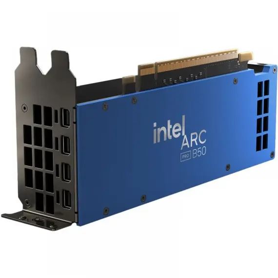 Intel Arc Pro B50 - Cartão gráfico - Arc Pro B50 - 16 GB GDDR6 - PCIe 5.0 x8 - 4 x DisplayPort - multi-pack