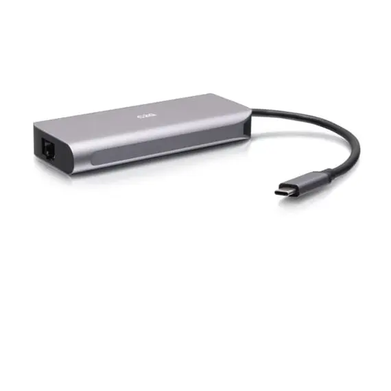C2G USB-C 4.0 6-in-1 Mini Docking Station with HDMI, USB-A, Ethernet, and USB-C 85W- 8K 60HZ - Estação de engate - USB-C / Thunderbolt 3 - HDMI - 1GbE