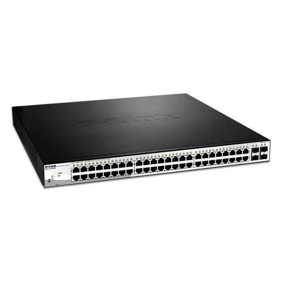 D-Link DMS-1250-18P - Interruptor - L2+ - inteligente - 16 x 10/100/1000/2.5G (PoE++) + 2 x 10 Gigabit SFP+ - desktop - PoE++ (370 W)