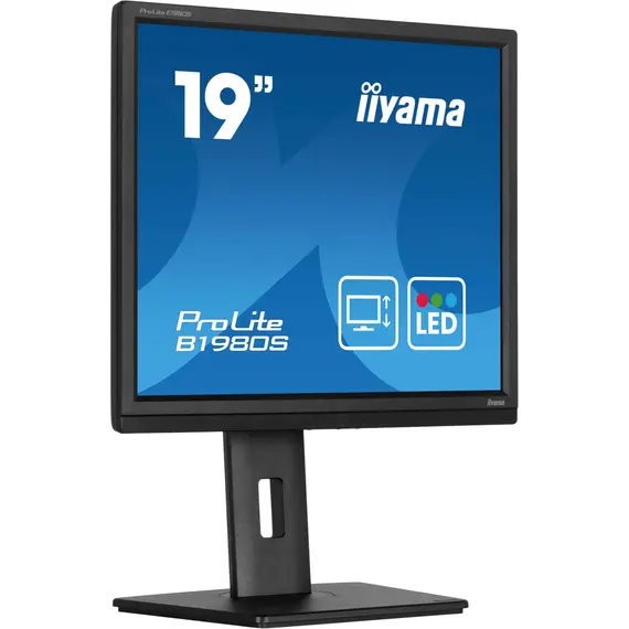 iiyama ProLite E1980S-B1 - Monitor LED - 19" - 1280 x 1024 @ 75 Hz - TN - 250 cd/m² - 1000:1 - 3 ms - HDMI, DisplayPort - altifalantes - preto opaco