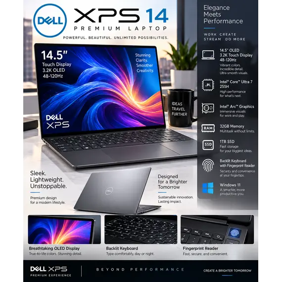 Dell Pro 16 PC16250 - AI PC - Intel Core Ultra 7 - 255U / até 5.2 GHz - Win 11 Pro - Intel Graphics - 32 GB RAM - 1 TB SSD NVMe - 16" IPS 1920 x 1200