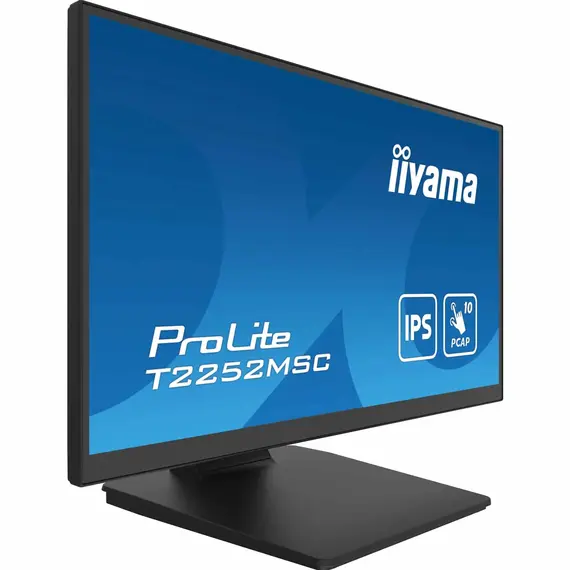 iiyama ProLite T2252MSC-B2AG - Monitor LED - 21.5" - ecrã de toque - 1920 x 1080 Full HD (1080p) @ 60 Hz - IPS - 250 cd/m² - 1000:1 - 5 ms - HDMI, Dis