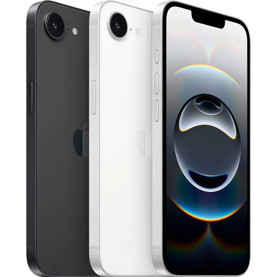 Apple iPhone 16e - 5G smartphone - SIM duplo / Memória Interna 128 GB - OLED display - 6.1" - 2532 x 1170 pixeis - rear camera 48 MP - front camera 12