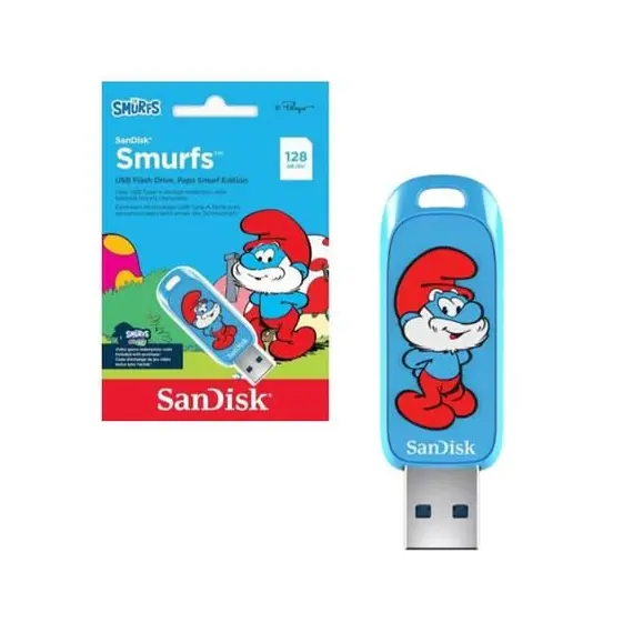 SanDisk Smurfs - Papa Smurf Edition drive flash USB - 128 GB - USB 3.2 Gen 1