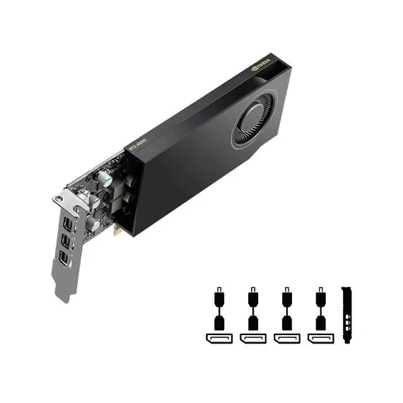 Dell NVIDIA RTX A1000 8 GB GDDR6 half height PCIe 4.0x8 4 mDP Graphics Card