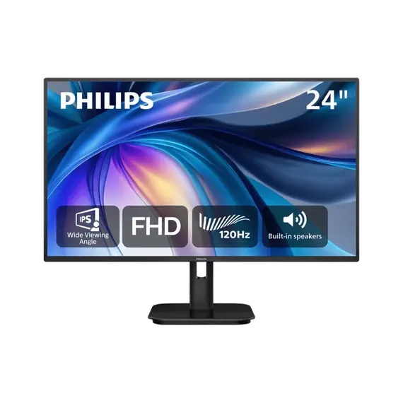 Philips 24B2G5200 - Monitor LED - 24" (23.8" visível) - 1920 x 1080 Full HD (1080p) @ 100 Hz - IPS - 1500:1 - HDMI, VGA, DisplayPort - altifalantes