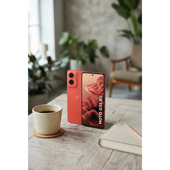 Motorola Moto G35 - 5G smartphone - SIM duplo - RAM 4 GB / Memória Interna 128 GB - microSD slot - monitor LCD - 6.72" - 2400 x 1080 pixeis - (120 Hz)