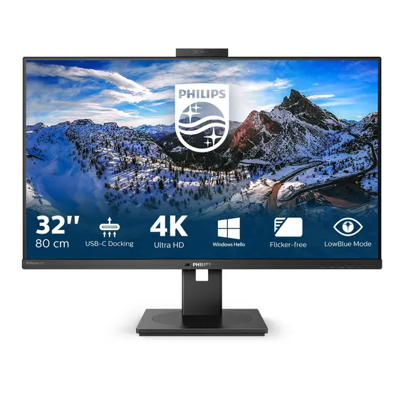 Philips 32B2U3601H - 3000 Series - monitor LED - 32" (31.5" visível) - 2560 x 1440 QHD @ 100 Hz - IPS - 1000:1 - HDMI, DisplayPort, USB-C - altifalant