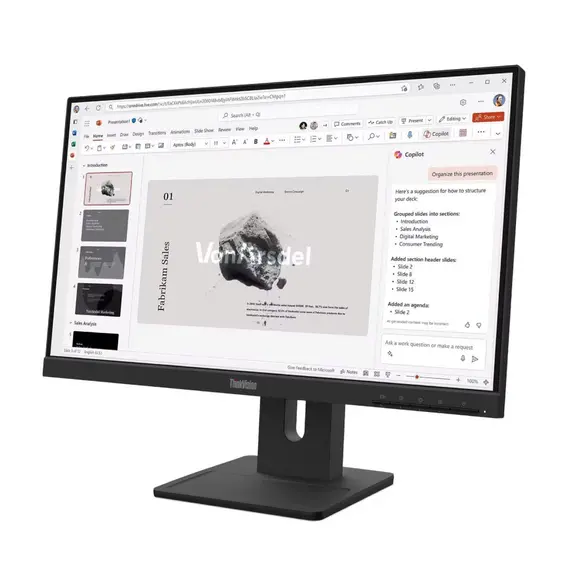 Lenovo ThinkVision E22-40 - Monitor LED - 22" (21.5" visível) - 1920 x 1080 Full HD (1080p) @ 100 Hz - IPS - 250 cd/m² - 1300:1 - 4 ms - HDMI, VGA, Di