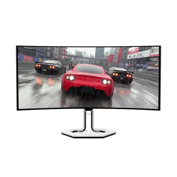 Lenovo Legion PRO 34WD-10 - Monitor OLED - gaming - curvo - 34" (33.94" visível) - 3440 x 1440 @ 240 Hz - 1300 cd/m² - 1500000:1 - DisplayHDR 400 True