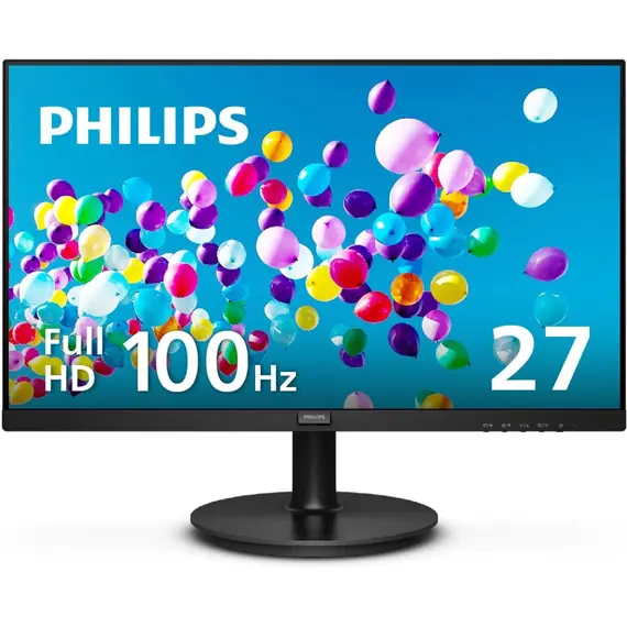 Philips 27E2N1100L - 1000 Series - monitor LED - 27" - 1920 x 1080 Full HD (1080p) @ 100 Hz - VA - 4000:1 - 1 ms - HDMI, VGA - preto texturizado