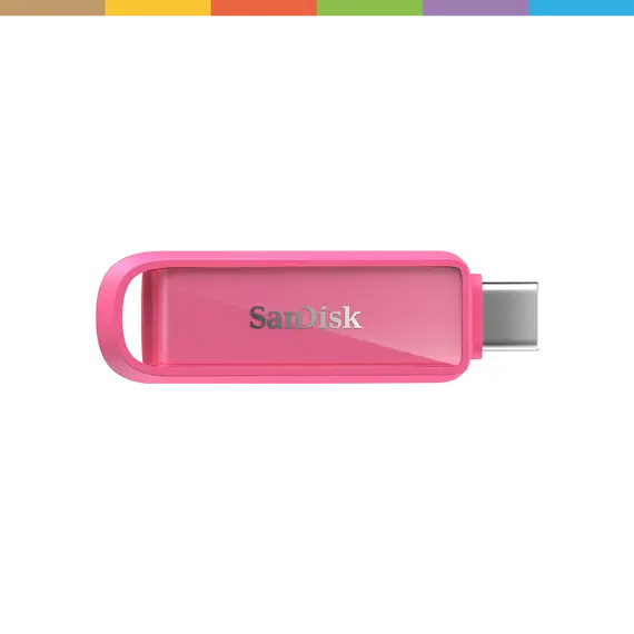 SanDisk - Drive flash USB - 256 GB - USB-C 3.2 Gen 1 - rosa estrela do mar