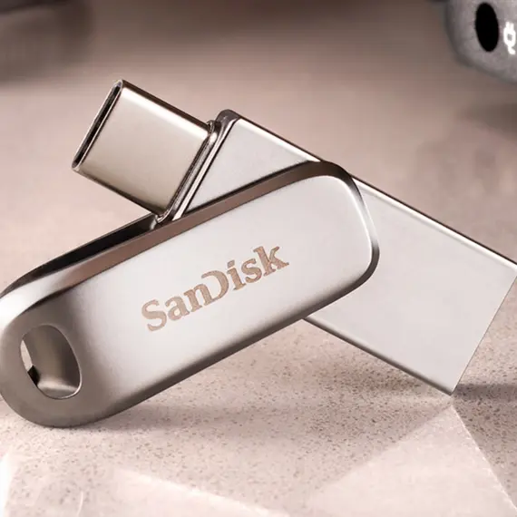 SanDisk Ultra Dual Drive Go - Drive flash USB - 1 TB - USB 3.1 Gen 1 / USB-C - baía do navagio