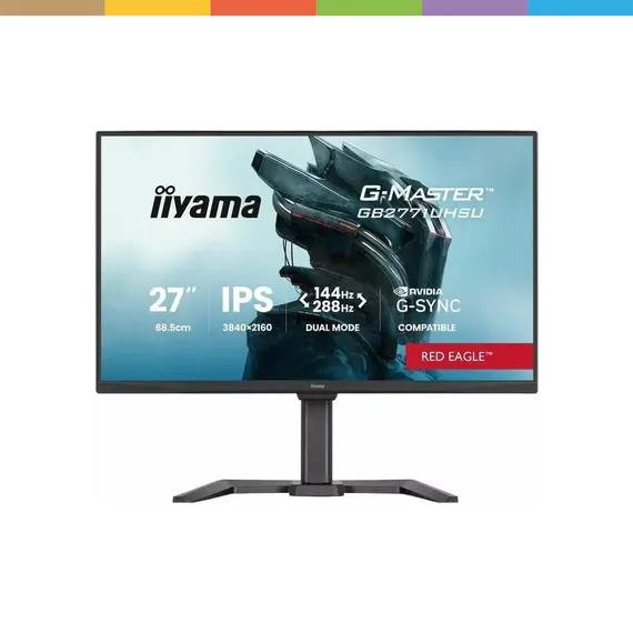 iiyama G-MASTER Red Eagle GB2771QSU-B1 - Monitor LED - 27" - 2560 x 1440 QHD @ 200 Hz - IPS - 350 cd/m² - 1200:1 - 0.5 ms - HDMI, DisplayPort - altifa