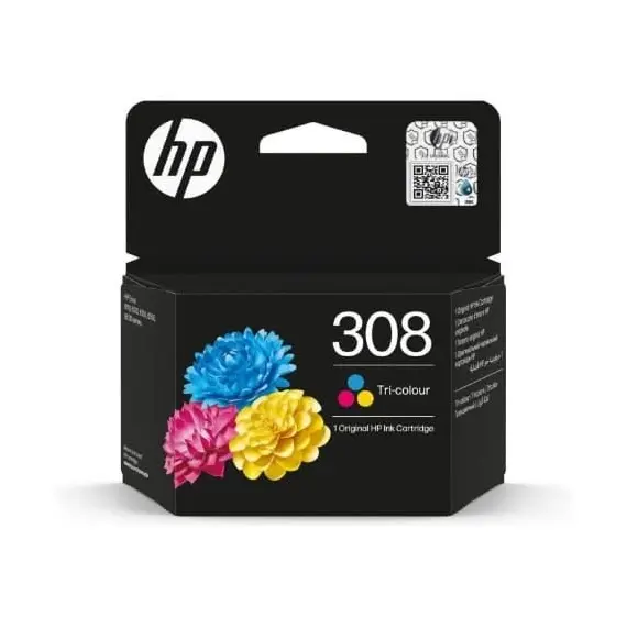 HP 308 - Azul cyan, magenta, amarelo - original - caixa - tinteiro