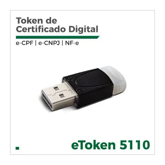 SafeNet eToken 5110 - Chave de segurança de USB - 101 - 500 utilizadores