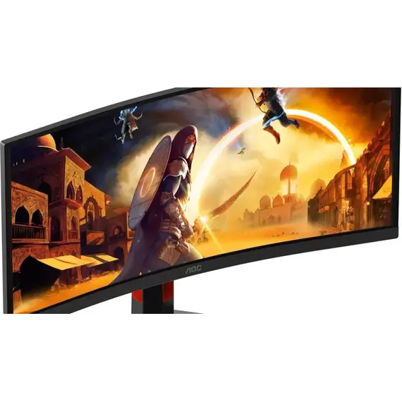 AOC CU34E4CW - Monitor LED - curvo - USB - 34" - 3440 x 1440 UWQHD - VA - 350 cd/m² - 3500:1 - HDR10 - 4 ms - 2xHDMI, DisplayPort - altifalantes - pre