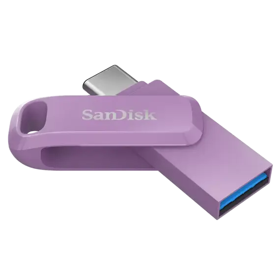 SanDisk Ultra Dual Drive Go - Drive flash USB - 1 TB - USB 3.2 Gen 1 / USB-C - lavanda