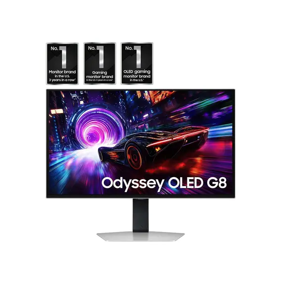 Samsung Odyssey OLED G8 S27FG812SU - G81SF Series - monitor OLED - gaming - 27" - 3840 x 2160 4K UHD (2160p) @ 240 Hz - 250 cd/m² - 1000000:1 - Displa