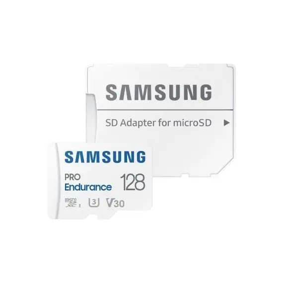 Tarjeta de Memoria Samsung Pro Endurance 128GB microSD XC con Adaptador/ Clase 10/ 100MBs