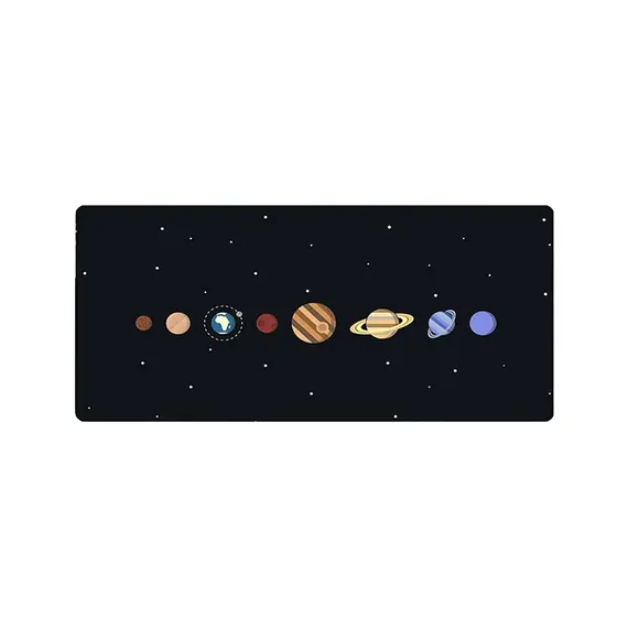 Tapete para Rato e Teclado Gaming 80x30cm Planetas