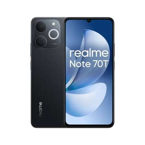 Smartphone Realme Note 70T 4GB/ 64GB/ 6.74'/ Negro Obsidiana