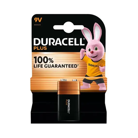 Pilhas 9V Duracell Plus MN1604 1un