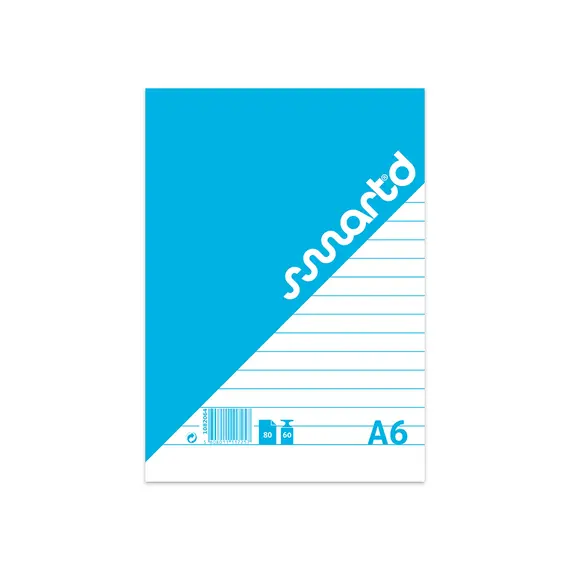 Bloco Notas A6 Pautado SmartD 80Fls