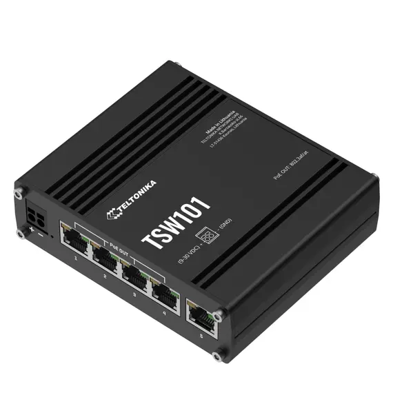 TELTONIKA NETWORKS TSW101 Automotive PoE+ Gigabit ethernet switch