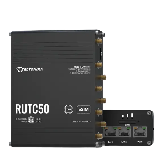 TELTONIKA NETWORKS RUTC50 V2 eSIM 5G/4G/LTE/3G WiFi 6 Router