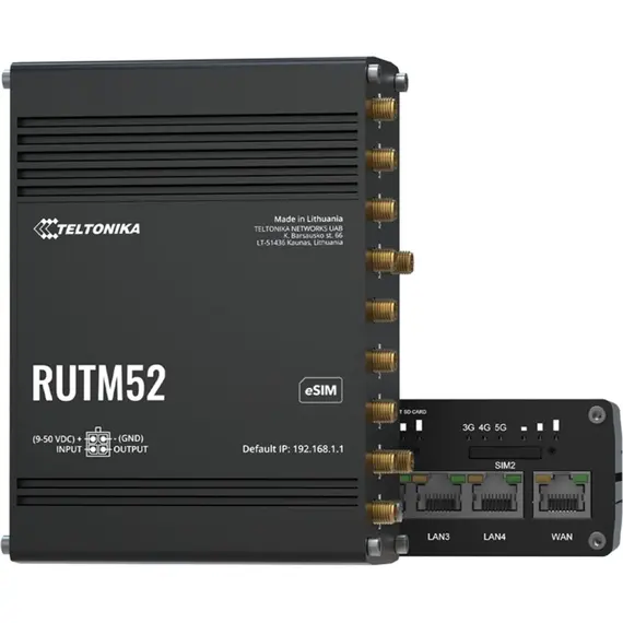 TELTONIKA NETWORKS RUTM52 Dual 5G Router