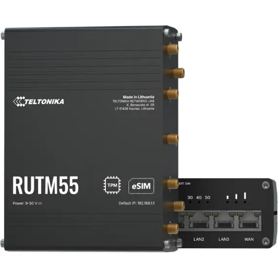 TELTONIKA NETWORKS RUTM55 5G Industrial Router