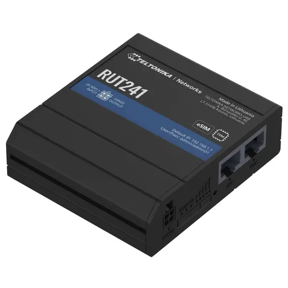 TELTONIKA NETWORKS RUT241 eSIM GLOBAL Industrial Router