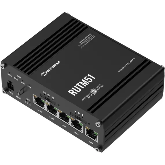 TELTONIKA NETWORKS RUTM51 5G Industrial Router