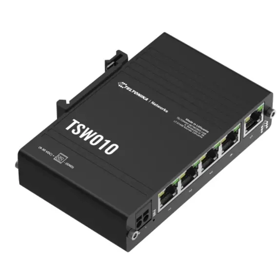TELTONIKA NETWORKS TSW010 Gigabit switch with DIN rail