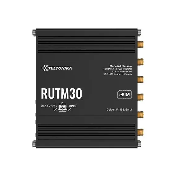 TELTONIKA NETWORKS RUTM30 DUAL SIM eSIM 5G/4G/LTE/3G Router