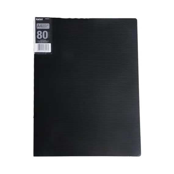 Pasta c/80 Bolsas 160 Páginas Catálogo Eagle A4 Preto