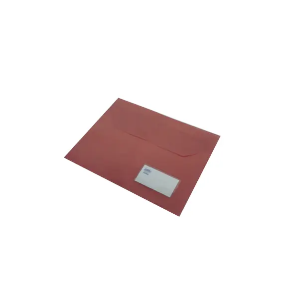 Bolsa 310x300mm A4 Envelope PVC Visor Roma 141 Vermelho 25un