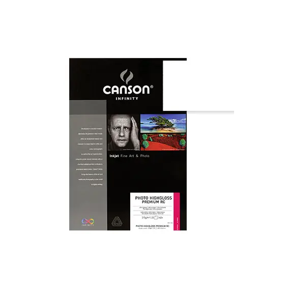 Papel 315gr A3+ Foto Canson Infinity PhotoHighGloss -25Fls