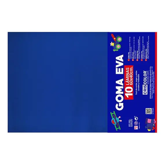 Placa de Goma EVA 40x60cm Azul 1un