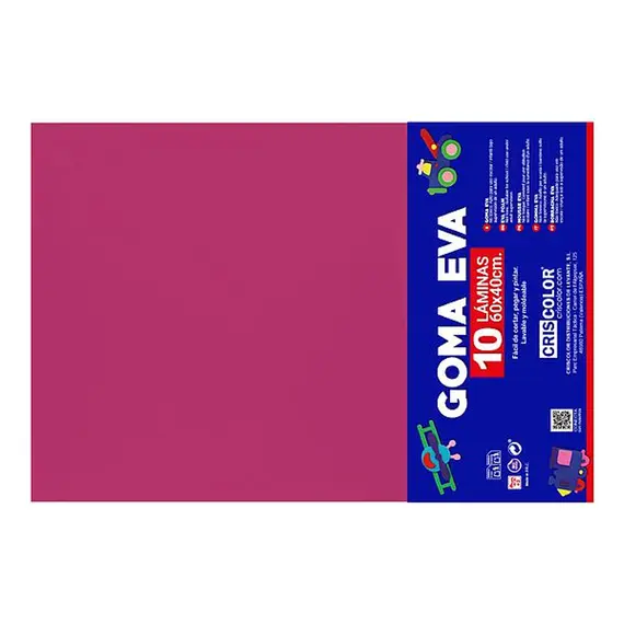 Placa de Goma EVA 40x60cm Fucsia 1un