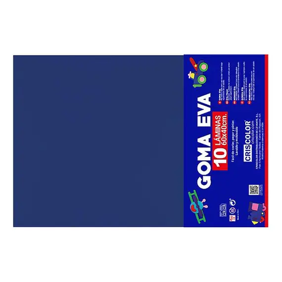 Placa de Goma EVA 40x60cm Azul Escuro 1un