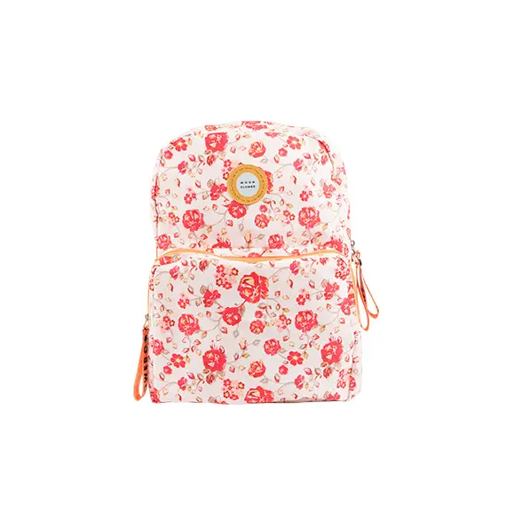 Mochila Escolar 2 Fechos Ambar Moonflower Roses 25L