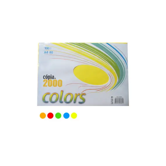 Papel Fotocopia 5 Cores Intensas A4 080gr 5x20=100Fls