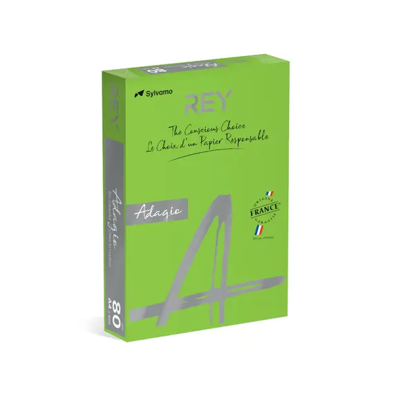 Papel Fotocopia Verde Intenso Adagio(cd52) A4 80gr  1x500Fls