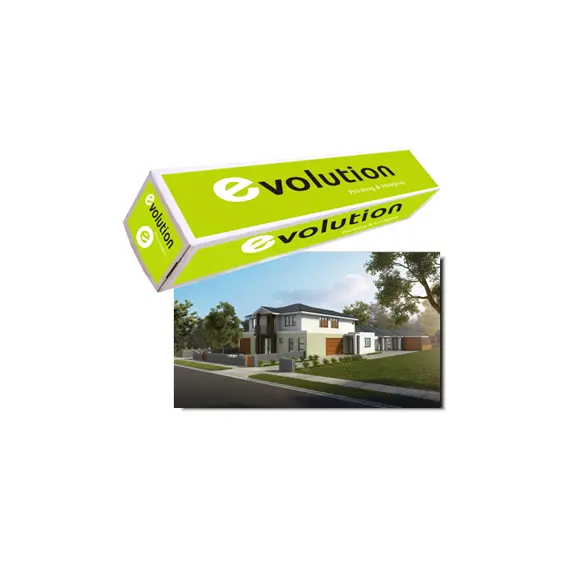 Papel Adesivo 0914mmx030mts 120g Coated 1 Rolo